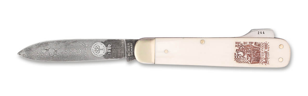 Böker Damast Jahresmesser 1980