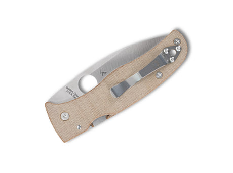 Bodacious Brown Canvas Micarta Cru-Wear Geschlossen