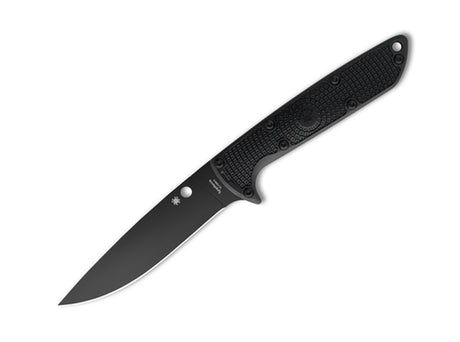 Pathway Lightweight Black Blade 02SP456 von Spyderco Schwarzer Griff Mit Feststehender Schwarzer Klinge