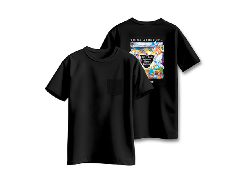 Critter Black Pocket T-Shirt 2XL