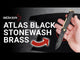 Atlas Black Stonewash Brass