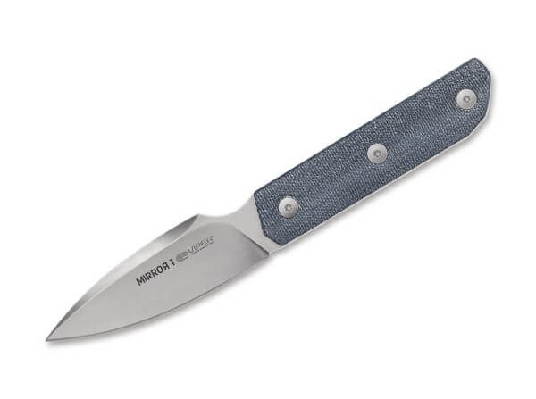 Feststehendes Messer, Blau, M390, Micarta