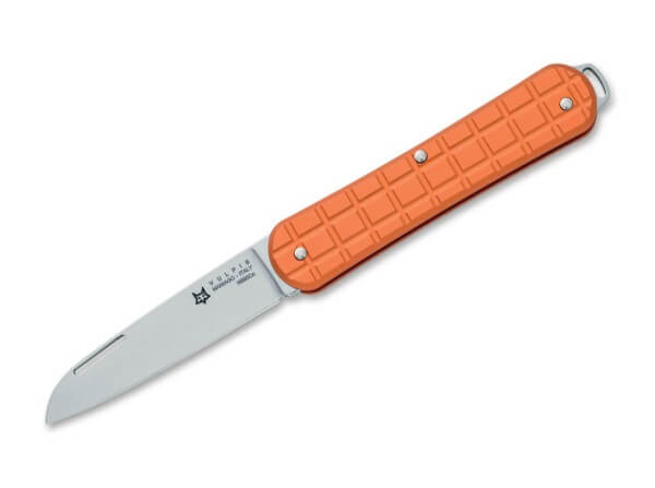 Taschenmesser, Orange, Nagelhau, Slipjoint, N690, Aluminium