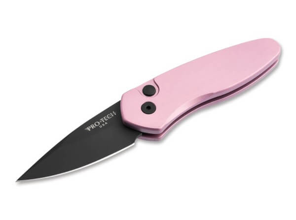 Taschenmesser, Pink, Druckknopf, Button Lock, CPM-S-35VN, Aluminium