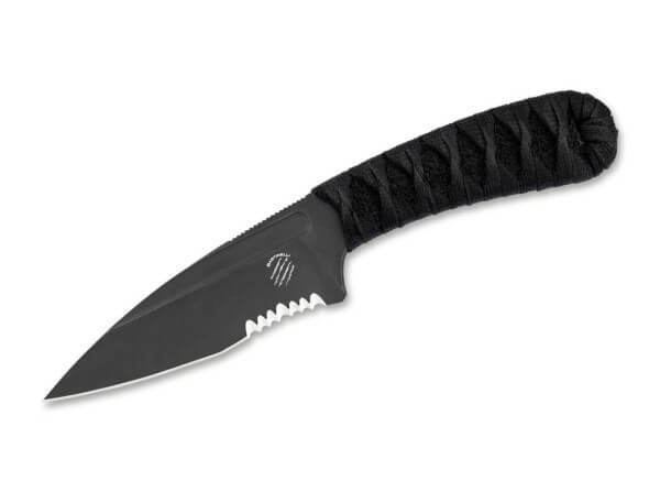 Feststehendes Messer, Schwarz, N690, Paracord