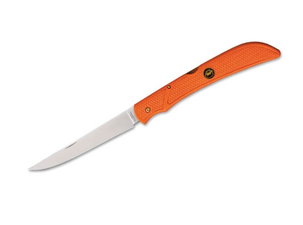 Taschenmesser, Orange, Nagelhau, Backlock, 440A, Zytel