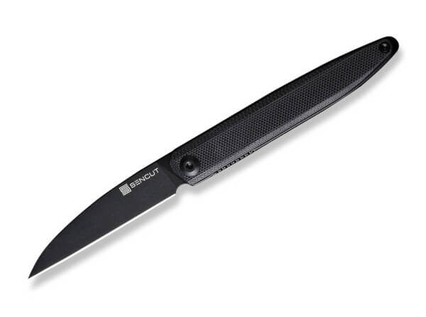 Taschenmesser, Schwarz, Flipper, Linerlock, D2, G10