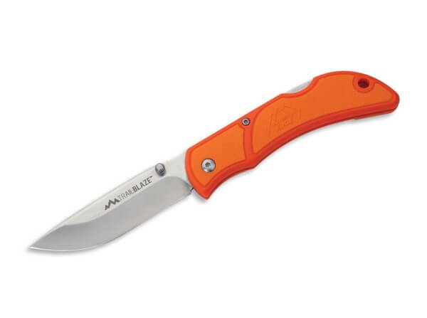 Taschenmesser, Orange, Daumenpin, Backlock, 8Cr13MoV, TPR